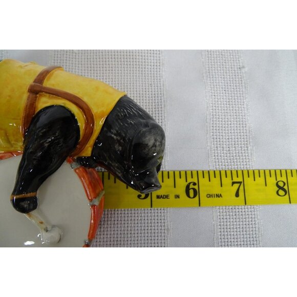 Beswick Ware Pig Promenade Band Michael PP6 Bass Drum & Goldfinch Bird Figurine - Picture 8 of 9